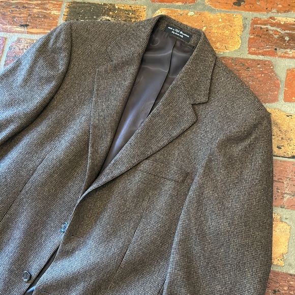 Andrew Fezza Signature collection Tweed Camel hair blend Jacket sz40r - Picture 5 of 9